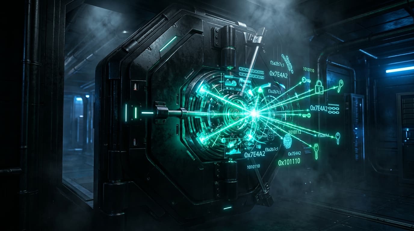 Quantum bank vault biometric laser security